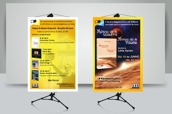 Banners Lançamentos LGE Editora