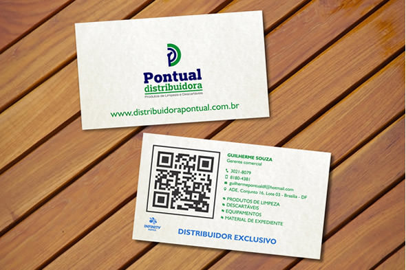 Cartão de visitas Pontual Distribuidora