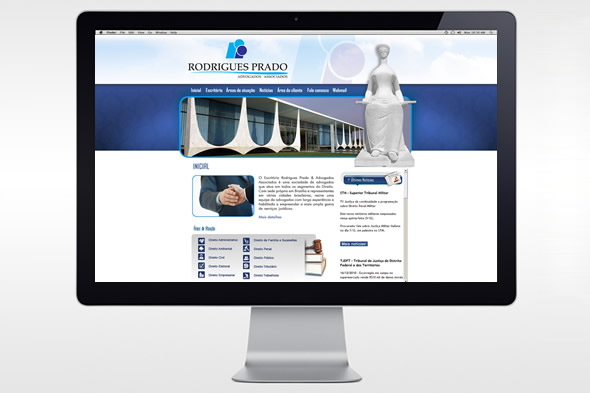 Layout website Rodrigues Prado
